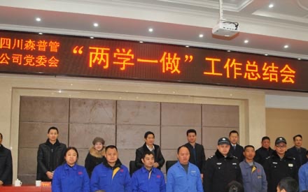 2017年1月20日，公司黨委隆重召開“兩學(xué)一做”工作總結(jié)會(huì)。